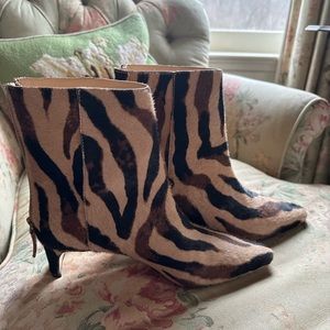 J. Crew Stevie ankle boots in calf hair, 7.5